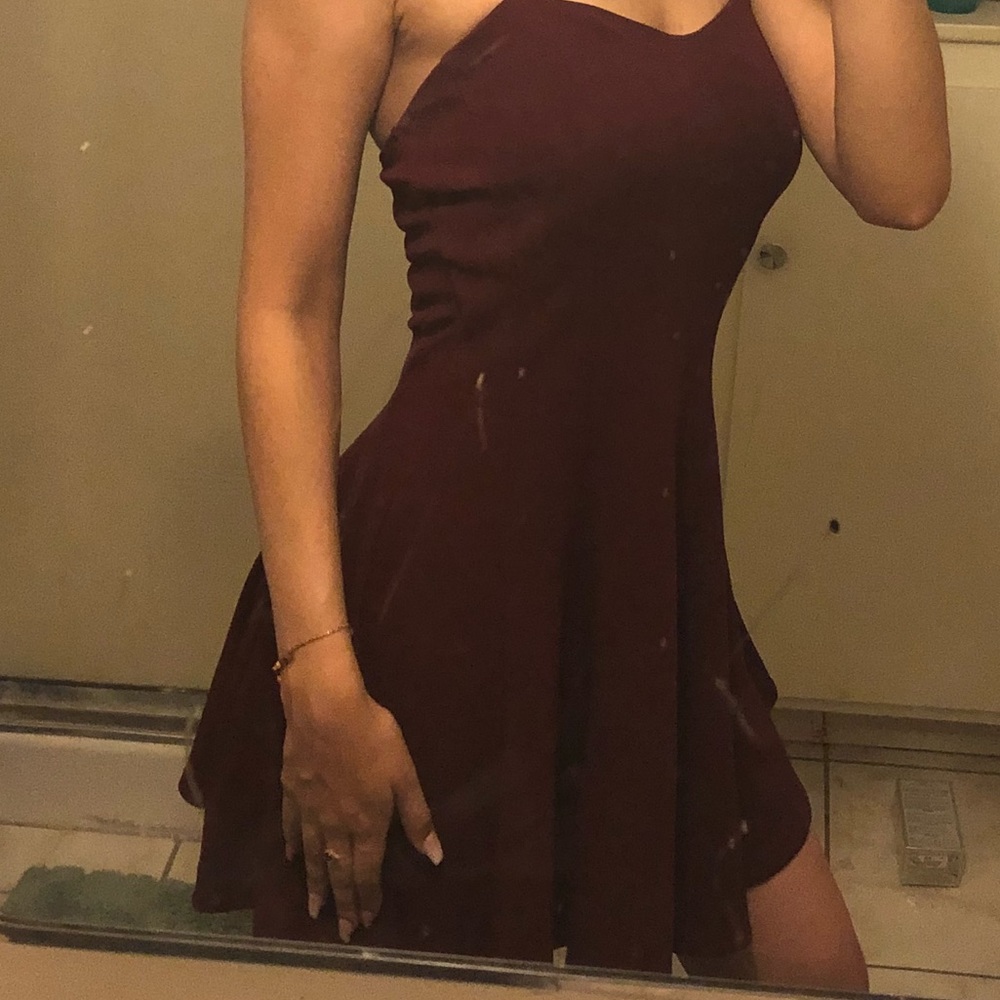 BABY DOLL MAROON DRESS 👗